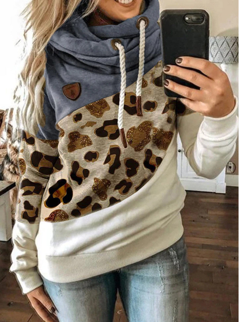 Unisex Printed Hooded Fleece Sweatshirt - Adult Loose Fit