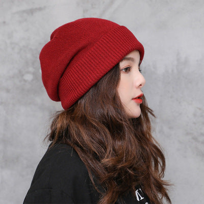 Knitted Fashion Korean Version Of The Tide Moon  In Black