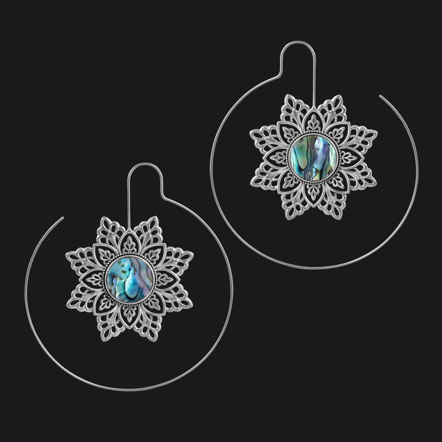 Women's Fashion Hollowed-Out High-Grade Flower Earrings - Adult Light Luxury Jewelry