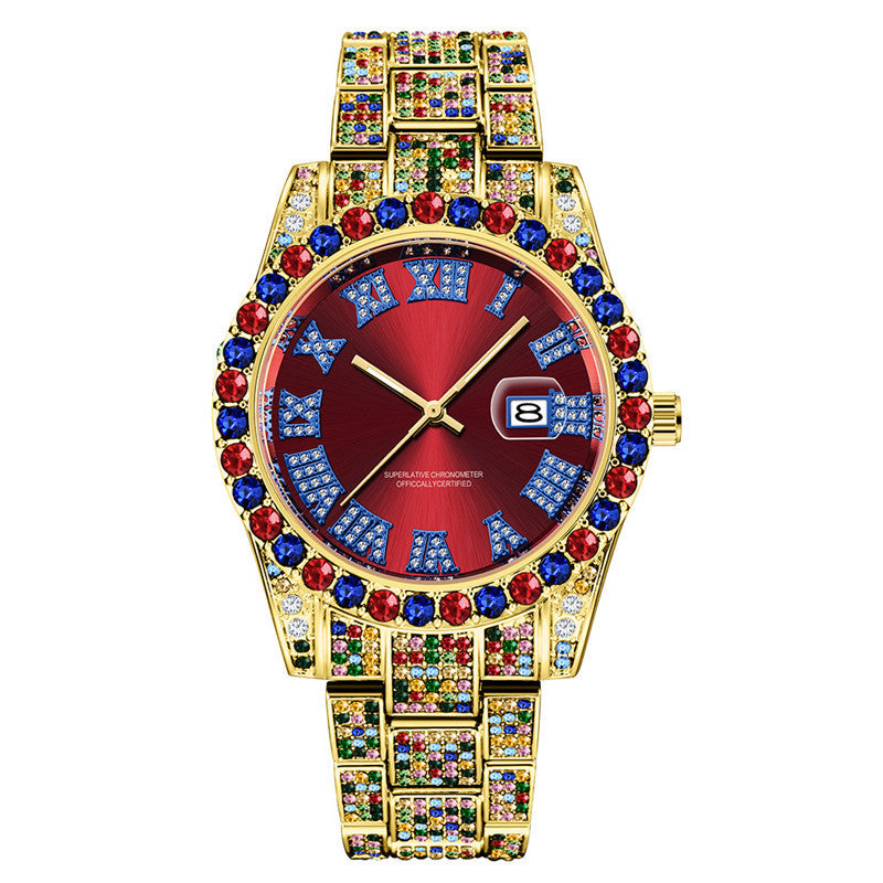 Men's Hip Hop Diamond Watch - 43mm Quartz