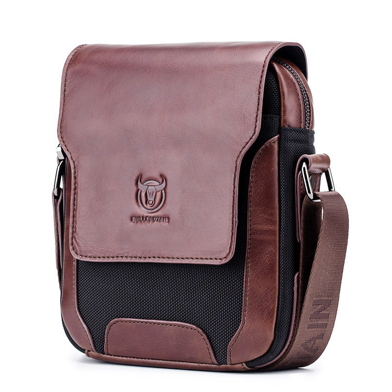 Professional Diagonal Business Leather Bag - Premium Shoulder Bag