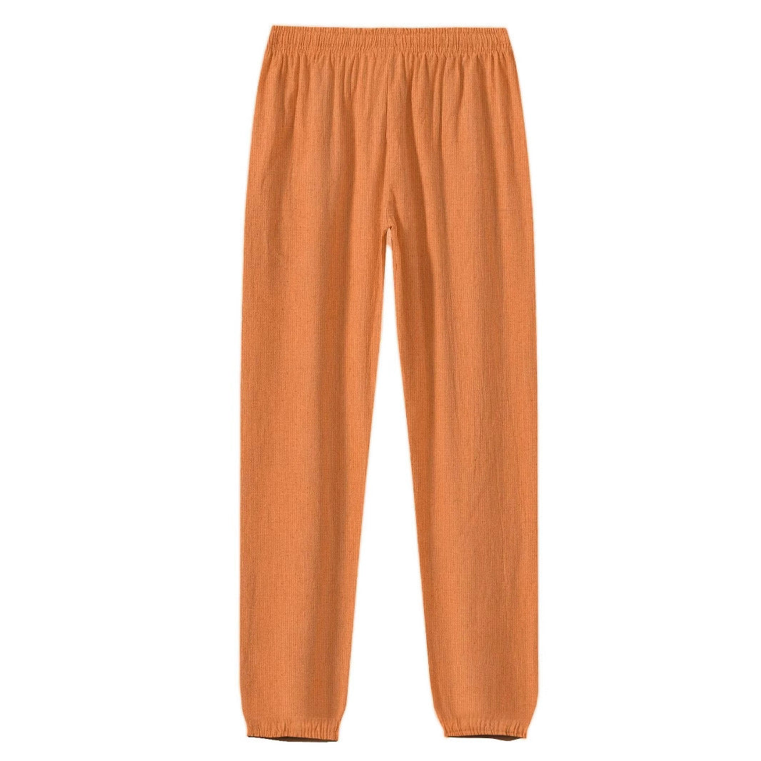 Men's Outdoor Sports Pants - Adult Slim-Fitting Ankle-Tied Athletic Pants