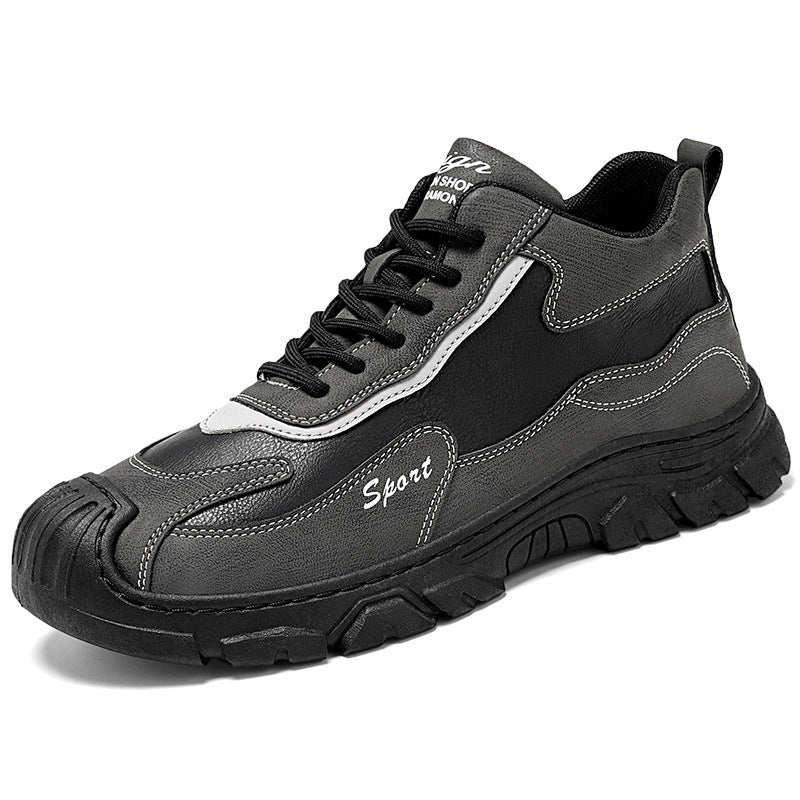 Men's Anti-skid Wear-resistant Sports High Top Shoes - Black Multiple Sizes
