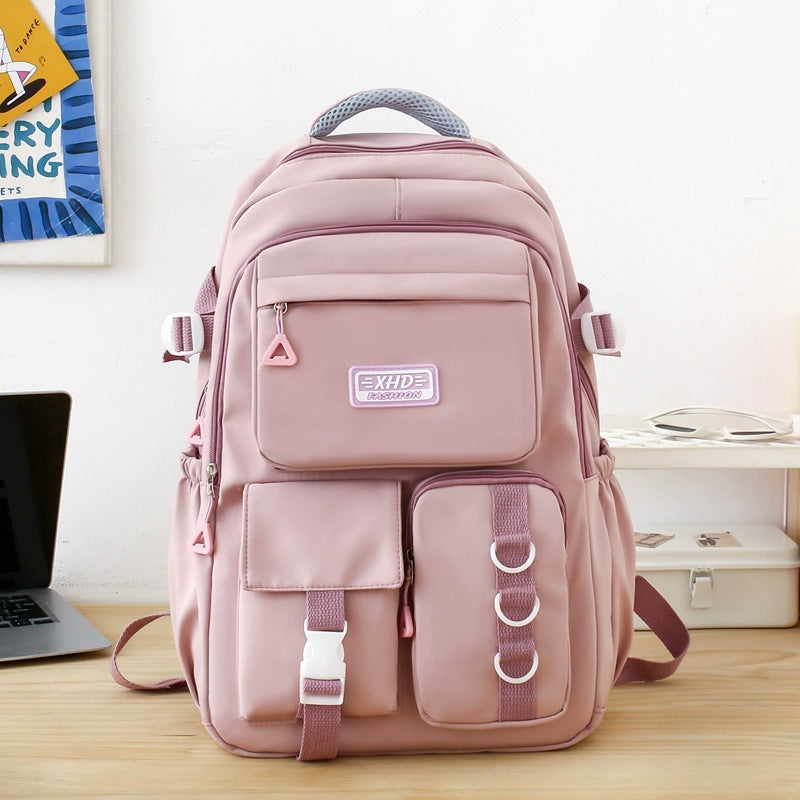 Cartoon Graffiti High School Student Large Capacity Schoolbag