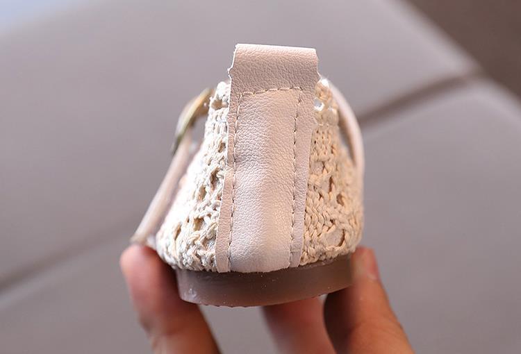 Girls Princess Shoes - Soft Sole Breathable Woven Toddler Sandals