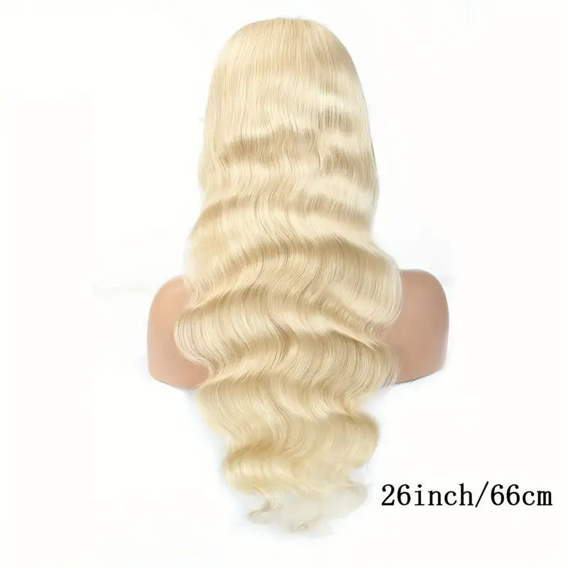 Adult Women's Lace Front Synthetic Wig - European Style Light Gold