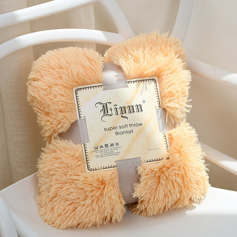 Super Soft Coral Fleece Blanket Warm Cozy Bedding Blanket Fluffy Sofa Bedding Airplane Hotel Throw - 14 Colors Multiple Sizes