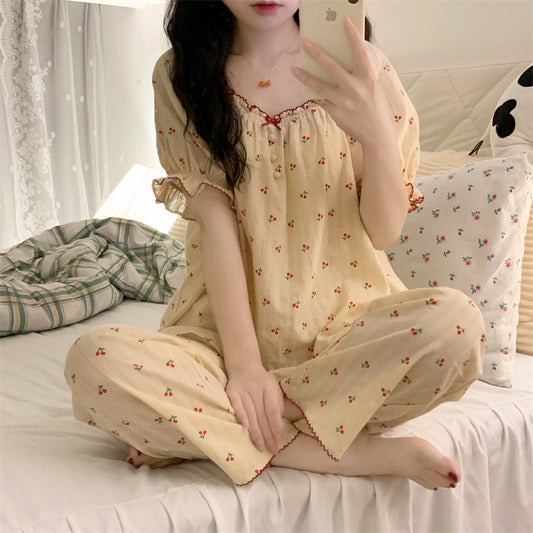 Fashion Short Sleeved Pants Set