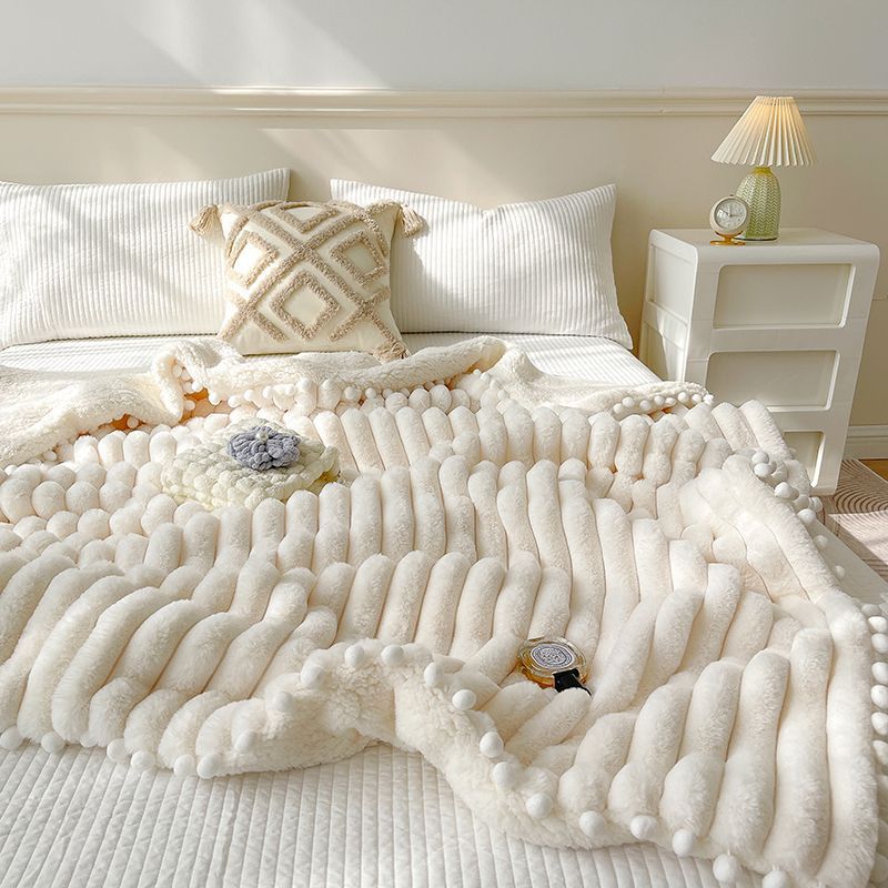 Premium Dehaired Angora Blanket - Luxury Nap Sofa Cover Throw