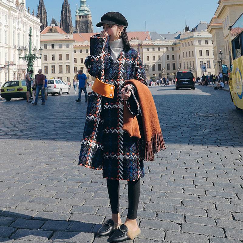 Loose And Thin Small Quilted Woolen Coat Trend - Millivan supplies