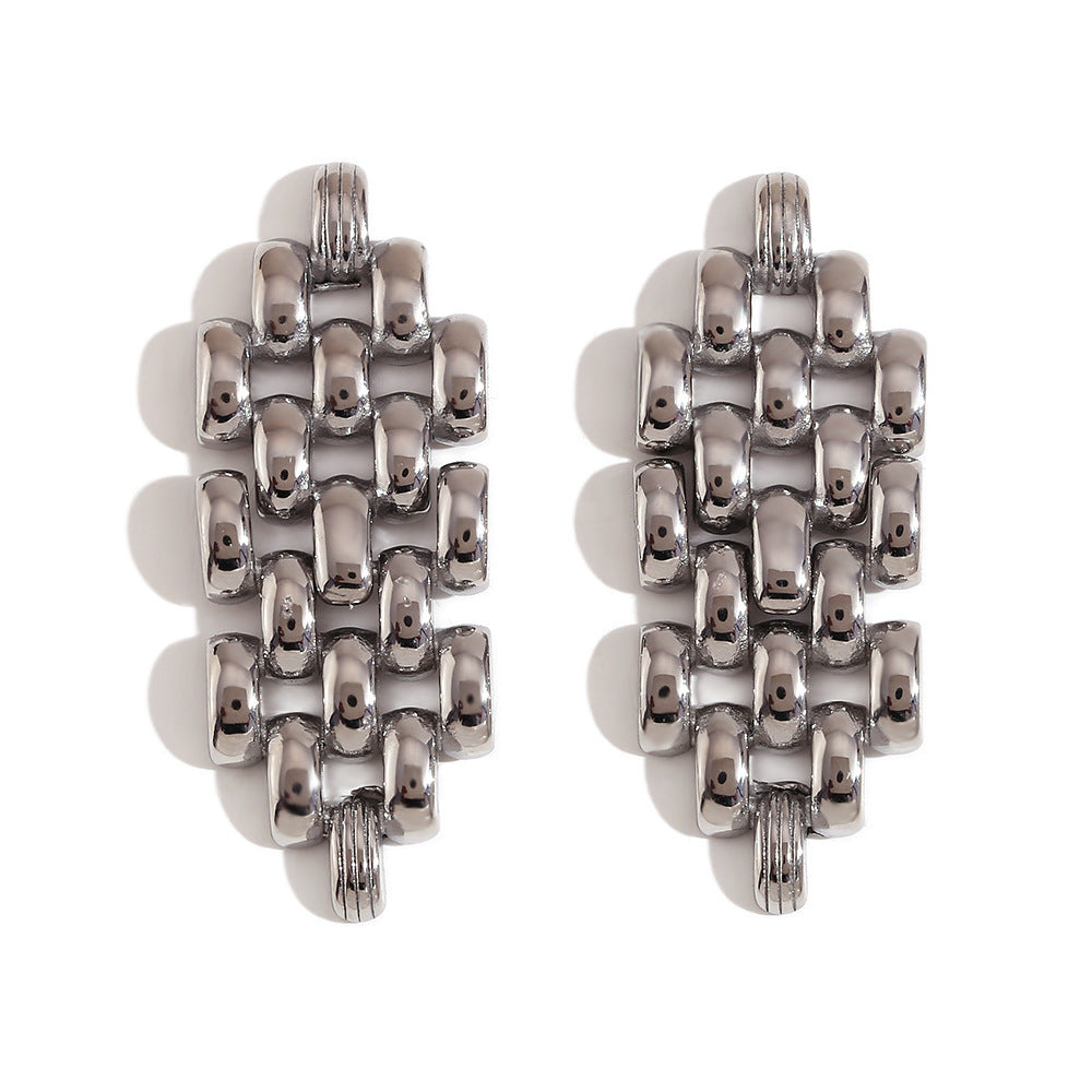 Graceful Personality Commuter Earrings Stainless Steel Plated - Fashion OL Style