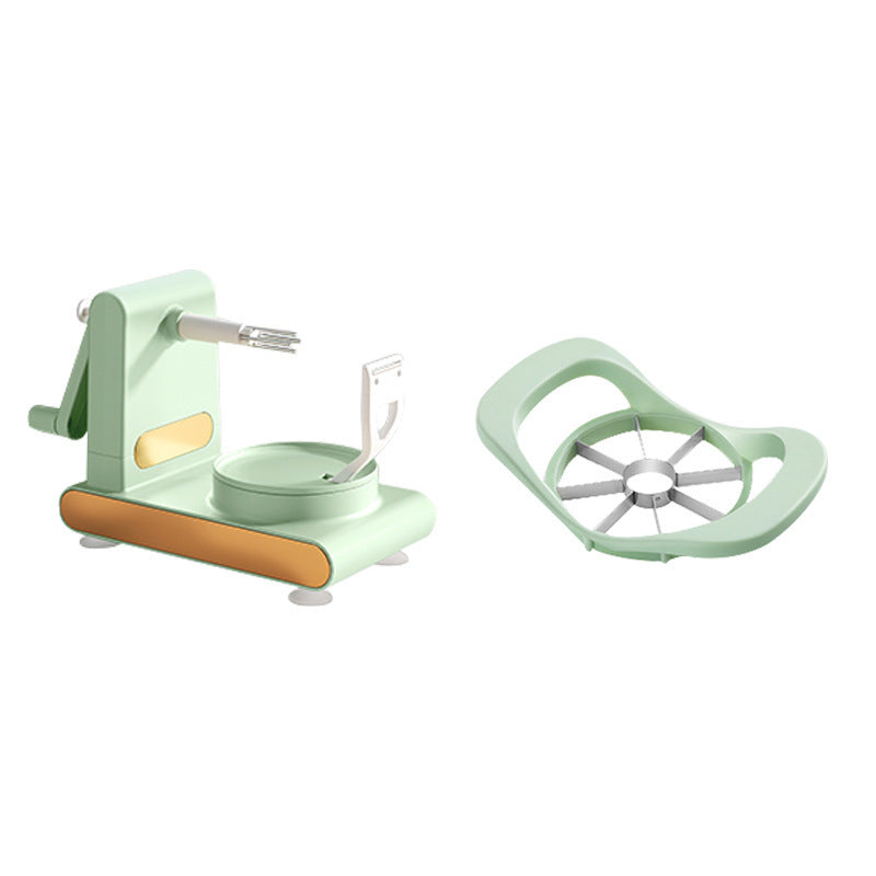 Hand-cranked Multifunctional Peeler Machine Home Peeler Cutter Kitchen Slicer Tools With Gadgets Fruit Corer - ABS Plastic Metal