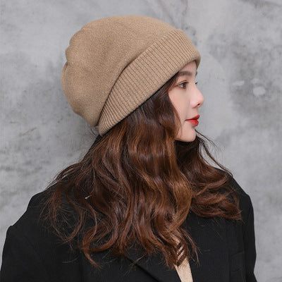 Knitted Fashion Korean Version Of The Tide Moon  In Black