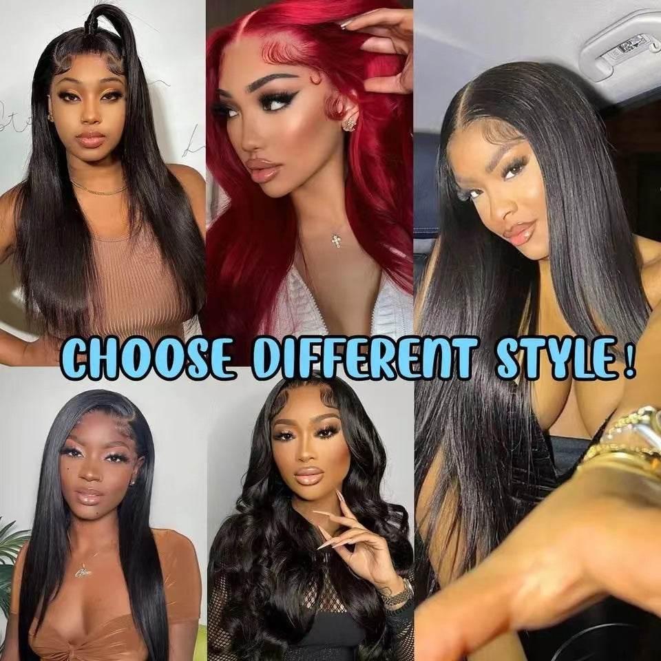 Lace Wig Women's Long Straight High-temperature Fiber Chemical Fiber - Millivan supplies