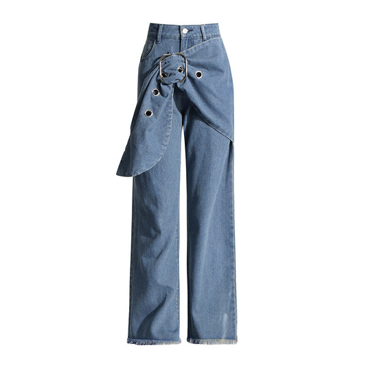 The Pantalon Patchwork Bleu