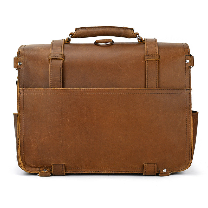Maverick Crazy Horse Leather Travel Duffle Bag