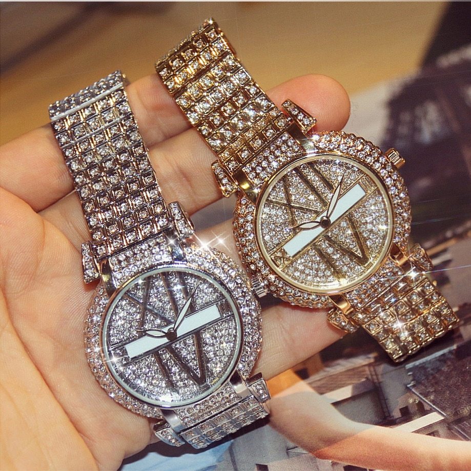 Luxury Diamond Women's Watch - Stainless Steel