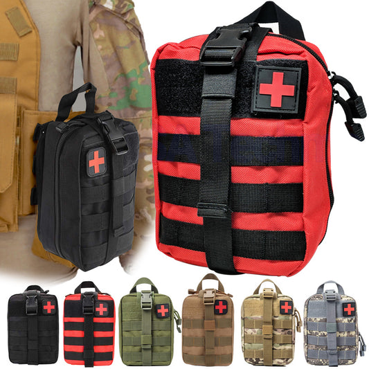 Tactical Medical Kit Waist Bag - Waterproof Camping Pouch CP Camouflage