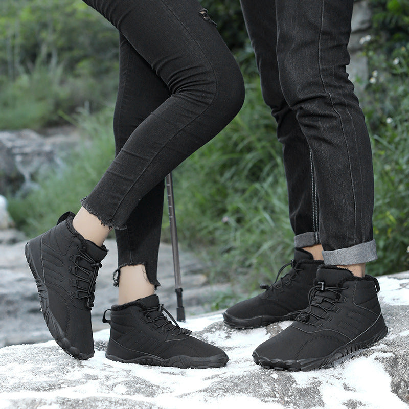Unisex Winter Outdoor Boots - Adult Men Women Warm Slip-On Sports Shoes