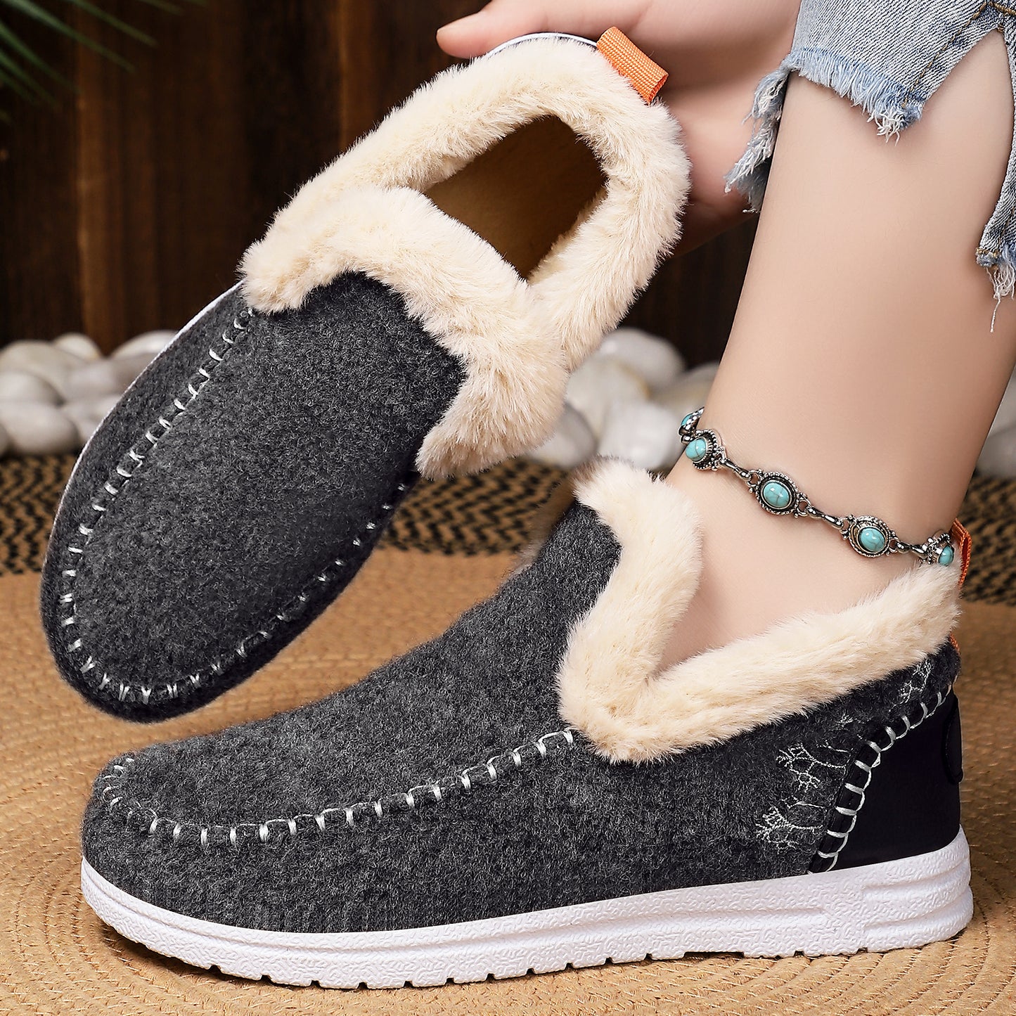 Cold-proof Female Lightweight Simple Cotton Boots - Warm Winter Footwear