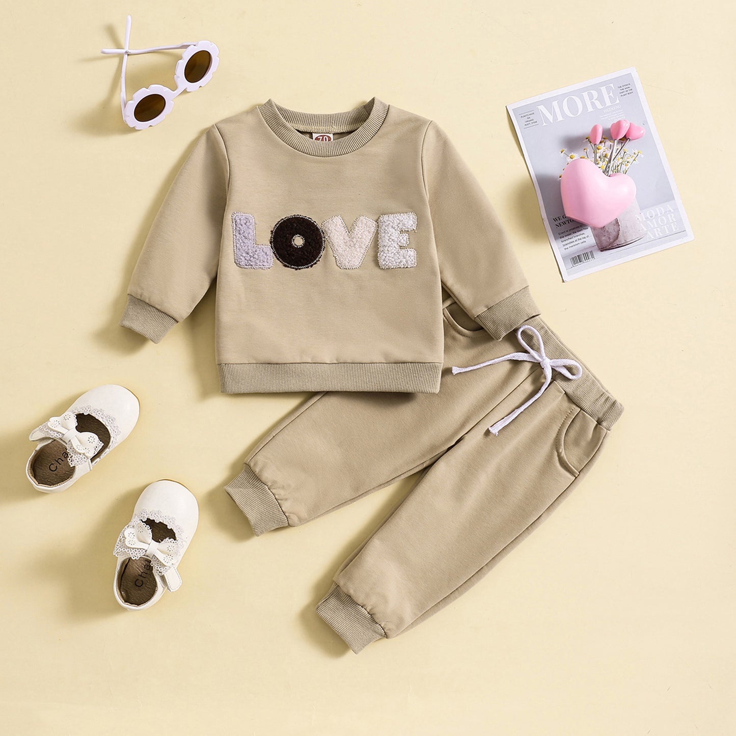 Adorable Baby Spring & Autumn Outfit - Cozy Two-Piece Suit Set