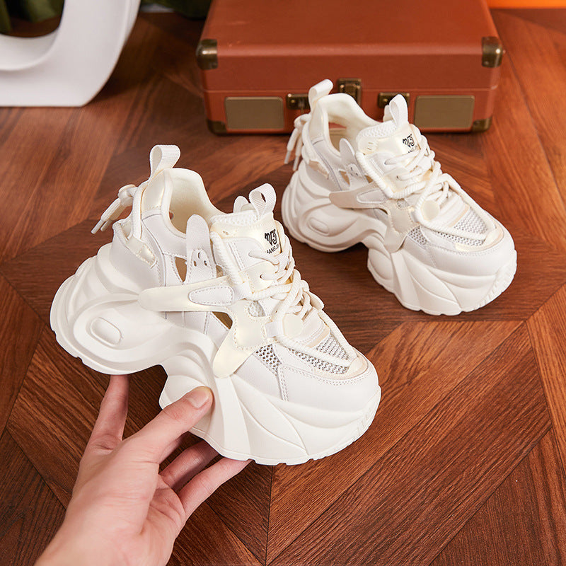 Women's Mesh Casual Shoes - Adult Height Increasing Hollowed Design