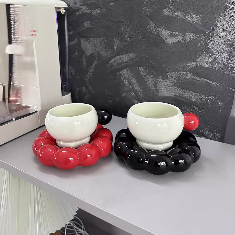 Coffee Set Suit Ceramic High Temperature Resistant Household - Nordic Style 250ML