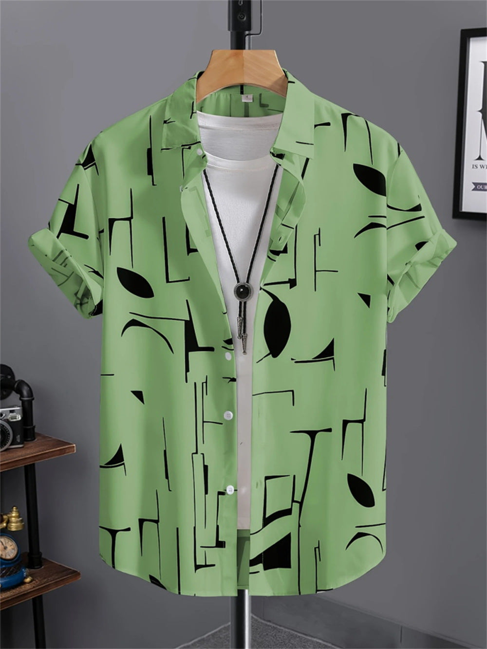 Men's 3D Printed Retro Fashion Shirt - All-Matching Vintage Style