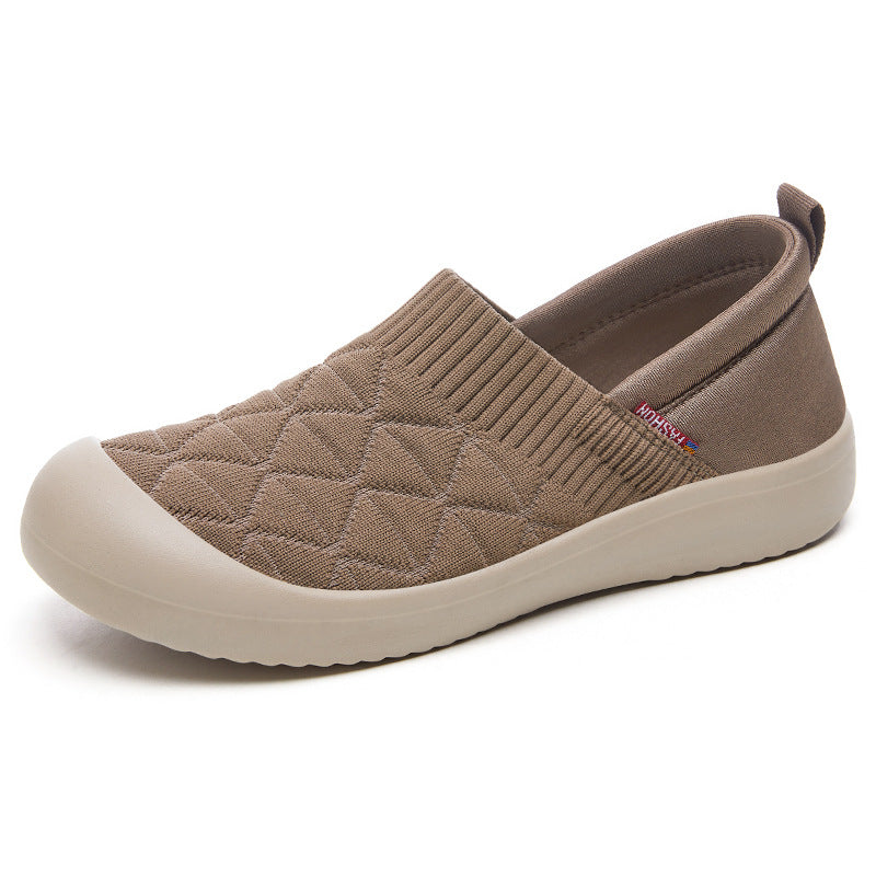 Female Lightweight Flat Soft Bottom Comfortable All-matching Cloth Shoes