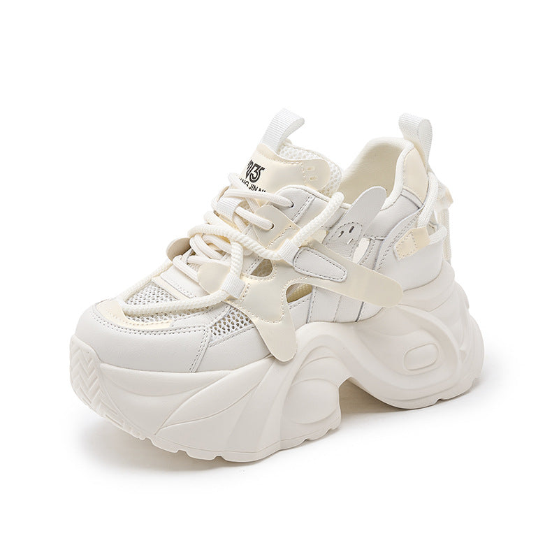 Women's Mesh Casual Shoes - Adult Height Increasing Hollowed Design