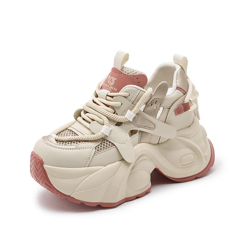 Women's Mesh Casual Shoes - Adult Height Increasing Hollowed Design