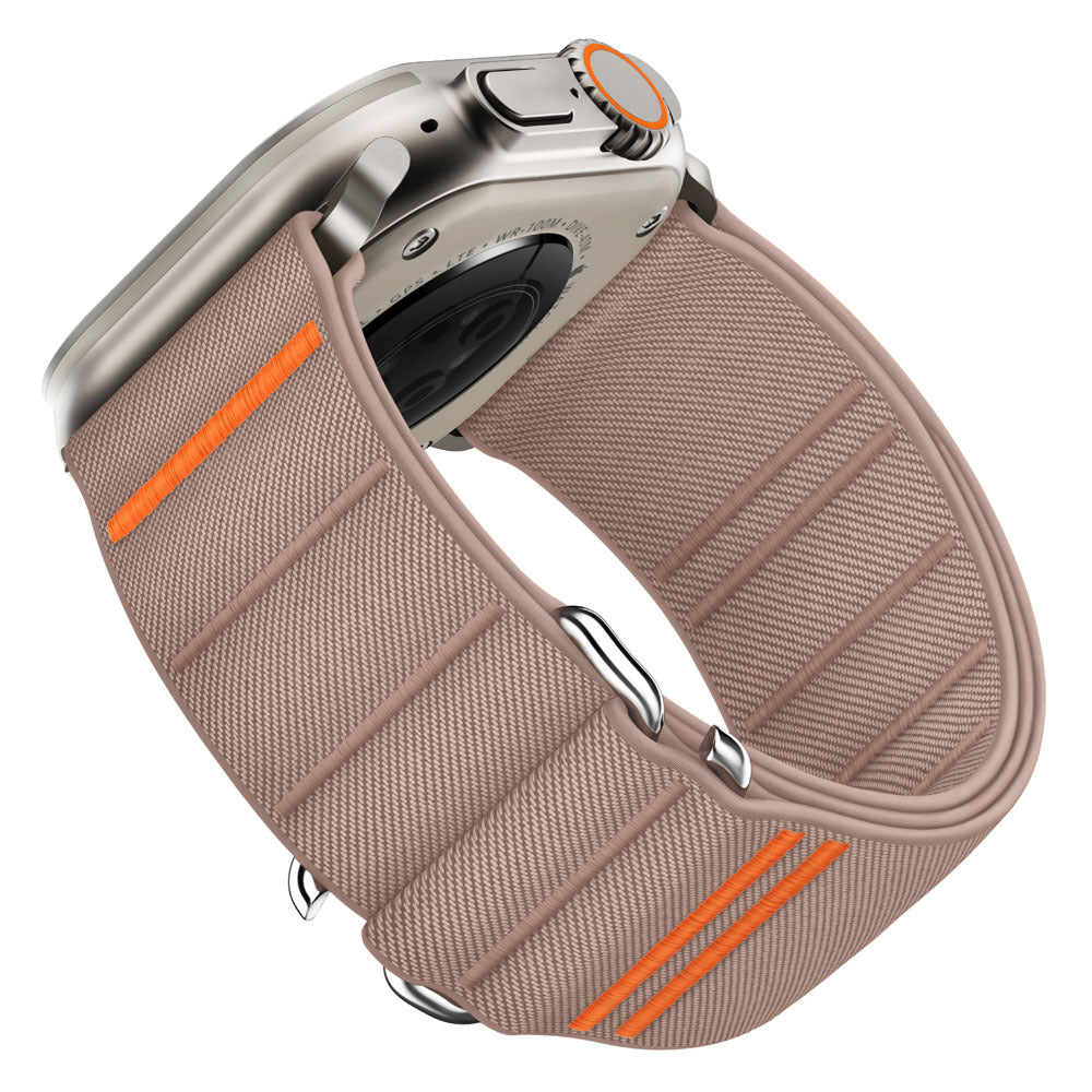 Elastic Nylon Apple Watch Band - Stainless Steel Buckle