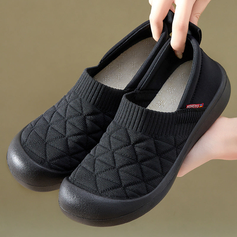 Female Lightweight Flat Soft Bottom Comfortable All-matching Cloth Shoes