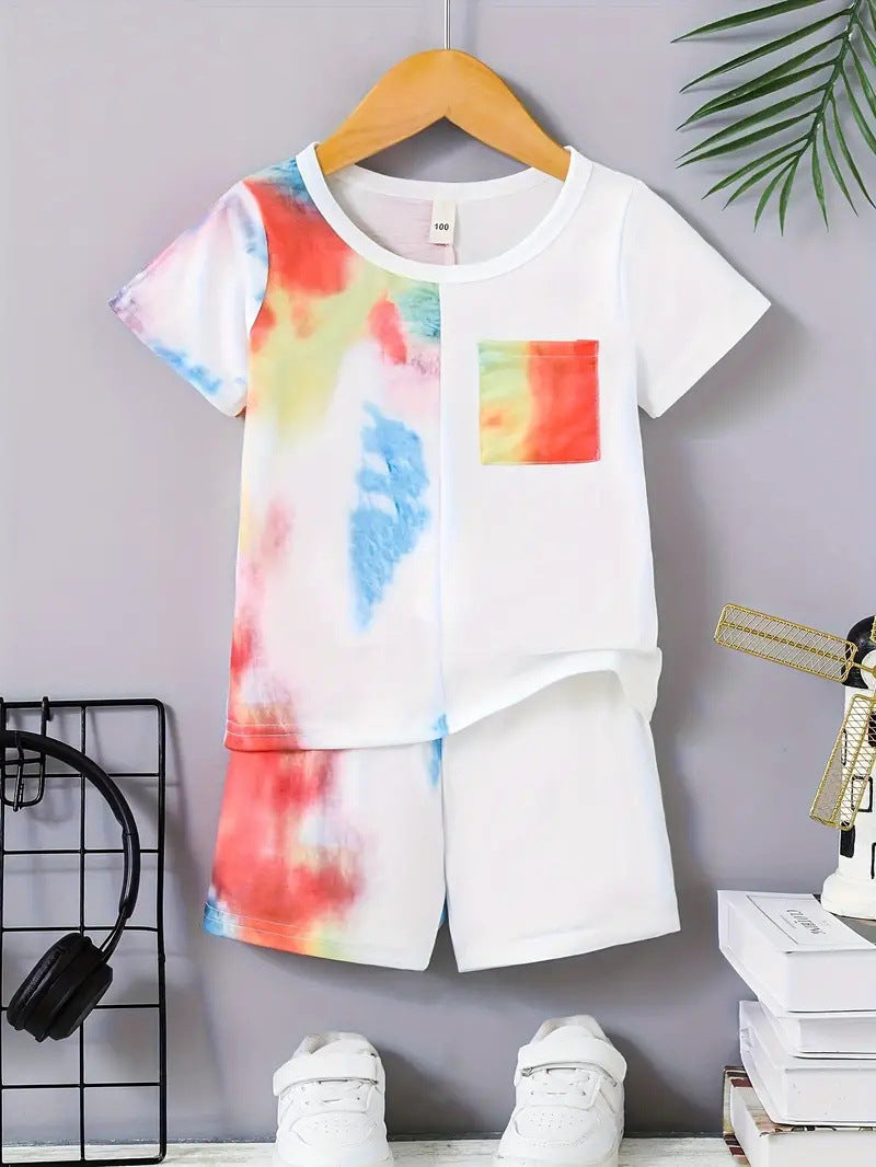 Boys' Casual T-shirt & Shorts Set - Children's Two-Piece Summer Outfit