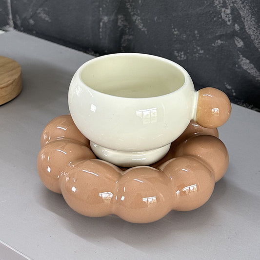 Coffee Set Suit Ceramic High Temperature Resistant Household - Nordic Style 250ML