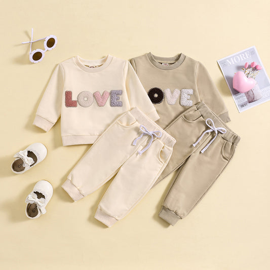 Adorable Baby Spring & Autumn Outfit - Cozy Two-Piece Suit Set