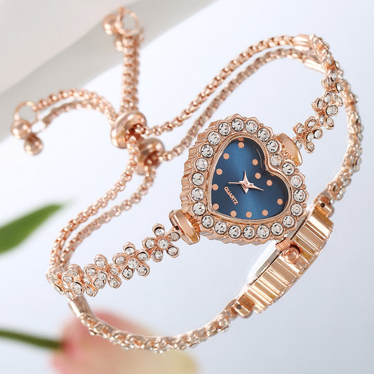 Flower Chain Diamond Women's Watch - Elegant All-Match