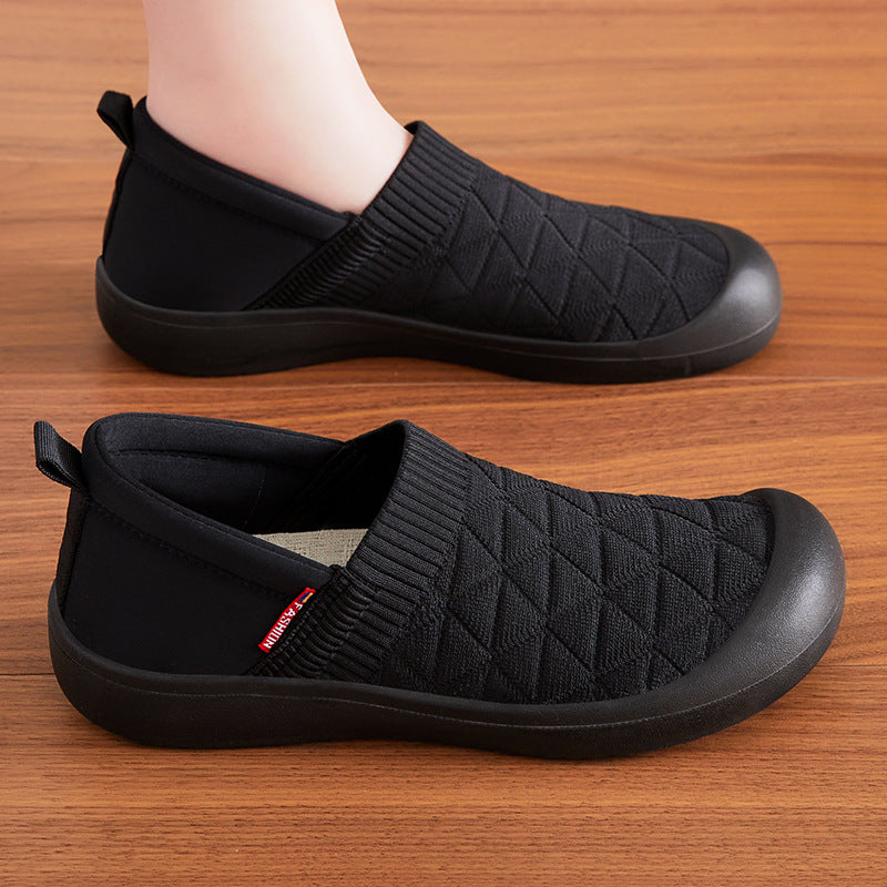 Female Lightweight Flat Soft Bottom Comfortable All-matching Cloth Shoes