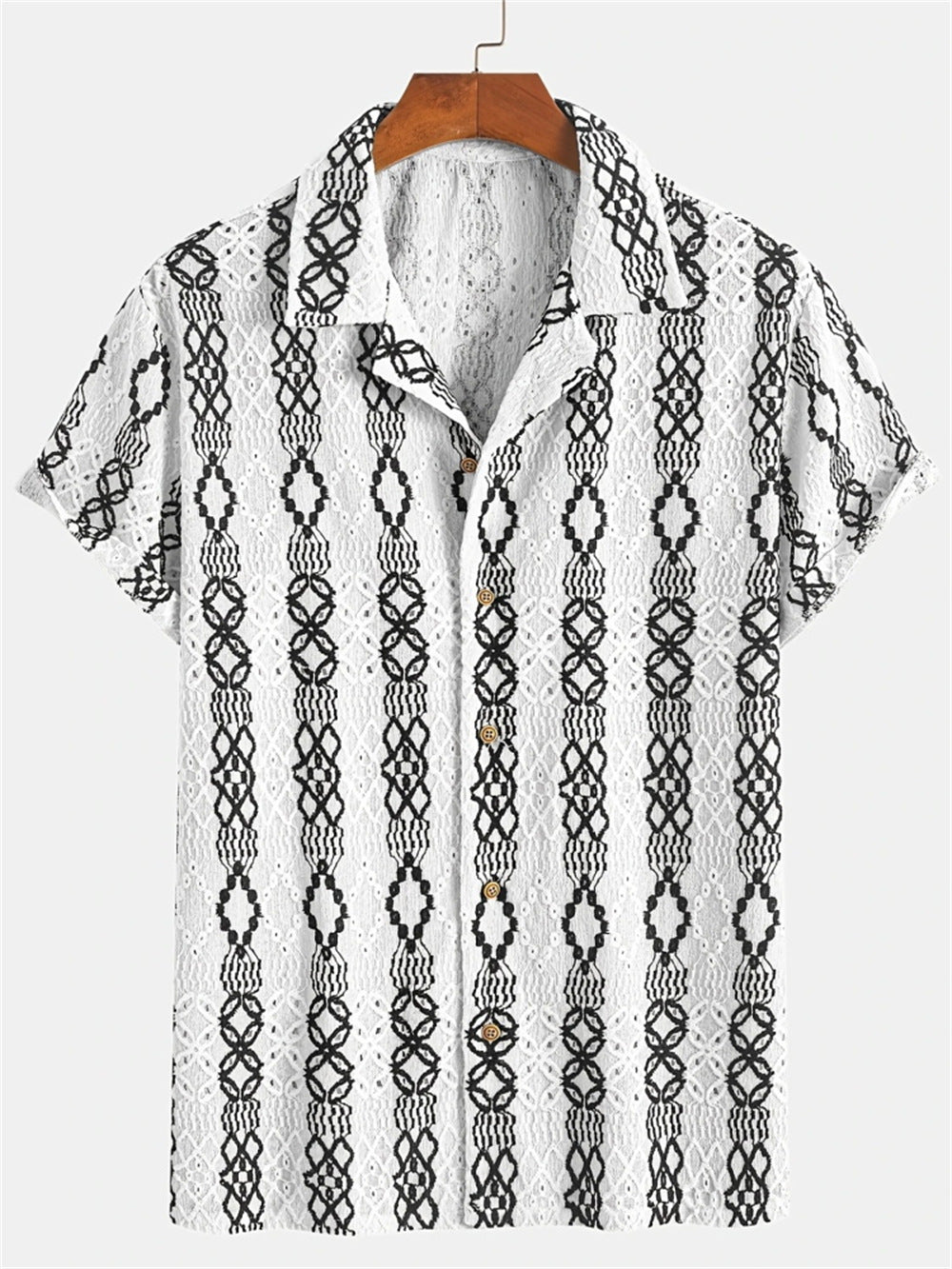 Men's 3D Printed Retro Fashion Shirt - All-Matching Vintage Style