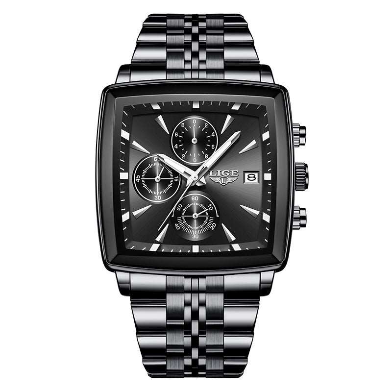 Business Large Dial Square Watch - Men's Personality