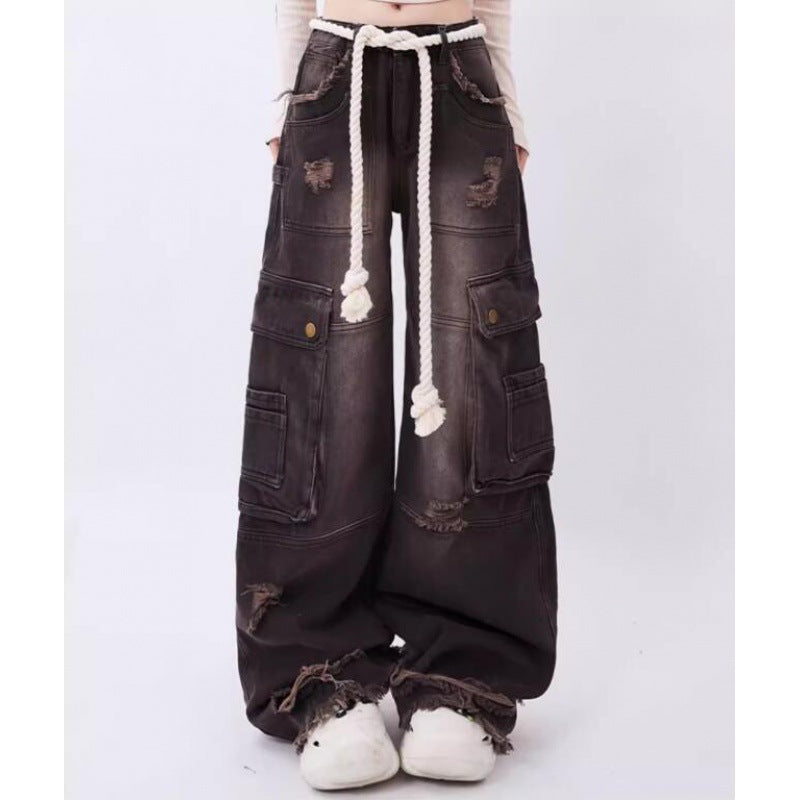 Women's Black Jeans - Adult Autumn Fashion Denim Pants Size M