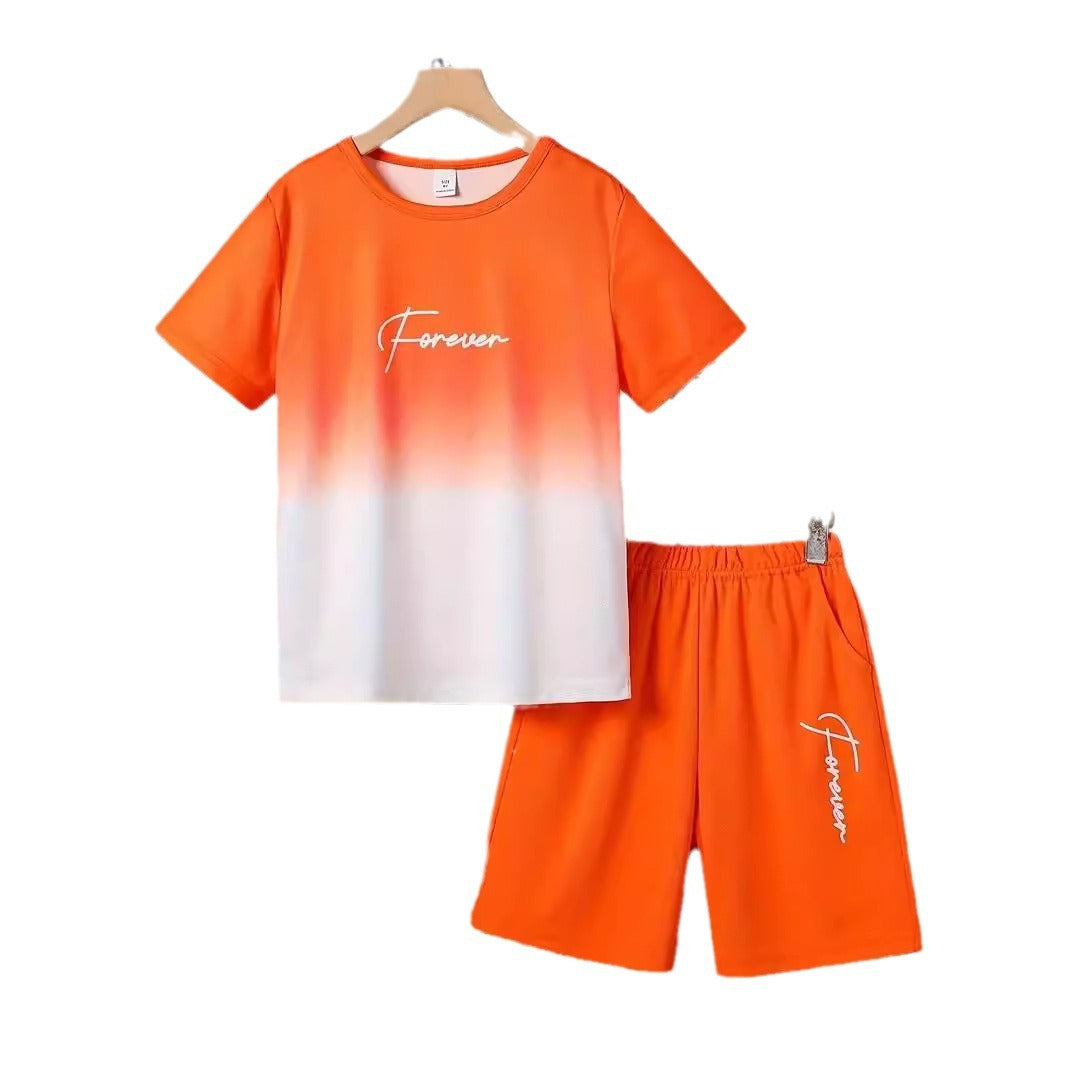 Boys' Casual T-shirt & Shorts Set - Children's Two-Piece Summer Outfit