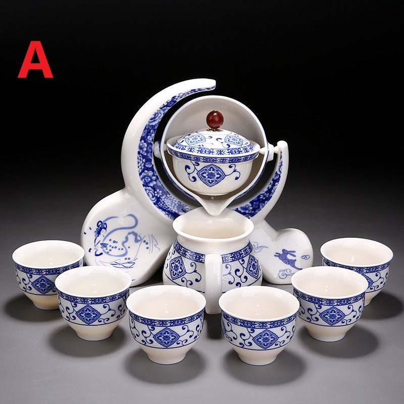 Blue And White Ceramic Creative Teapot Teacup Set - Kung Fu Tea Set Porcelain