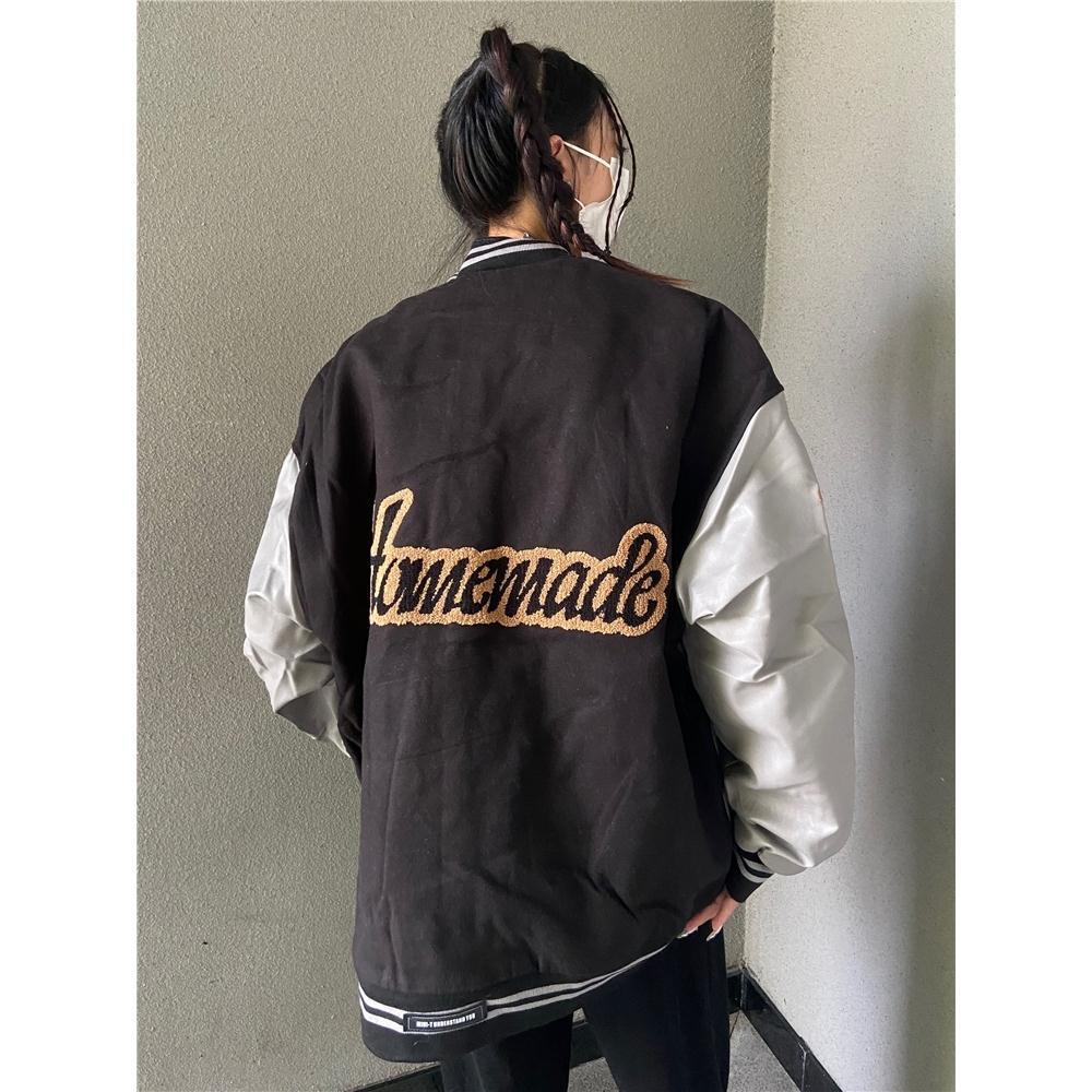 Niche Vintage Stitching Baseball Uniform Hip-hop Jacket