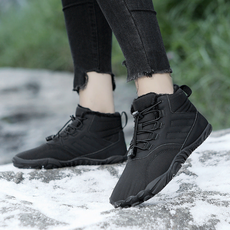 Unisex Winter Outdoor Boots - Adult Men Women Warm Slip-On Sports Shoes