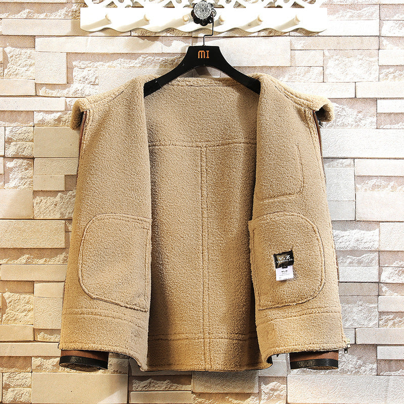 Women's Plus Size Suede Jacket - Brown Color Multiple Sizes