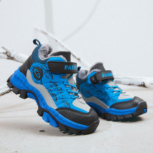 Boys Cotton Hiking Shoes - Brown Color Multiple Sizes Kids Footwear
