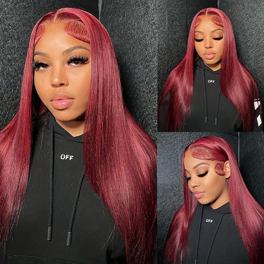 Collage of a woman with pink hair wearing a black hoodie with 'OFF' text.