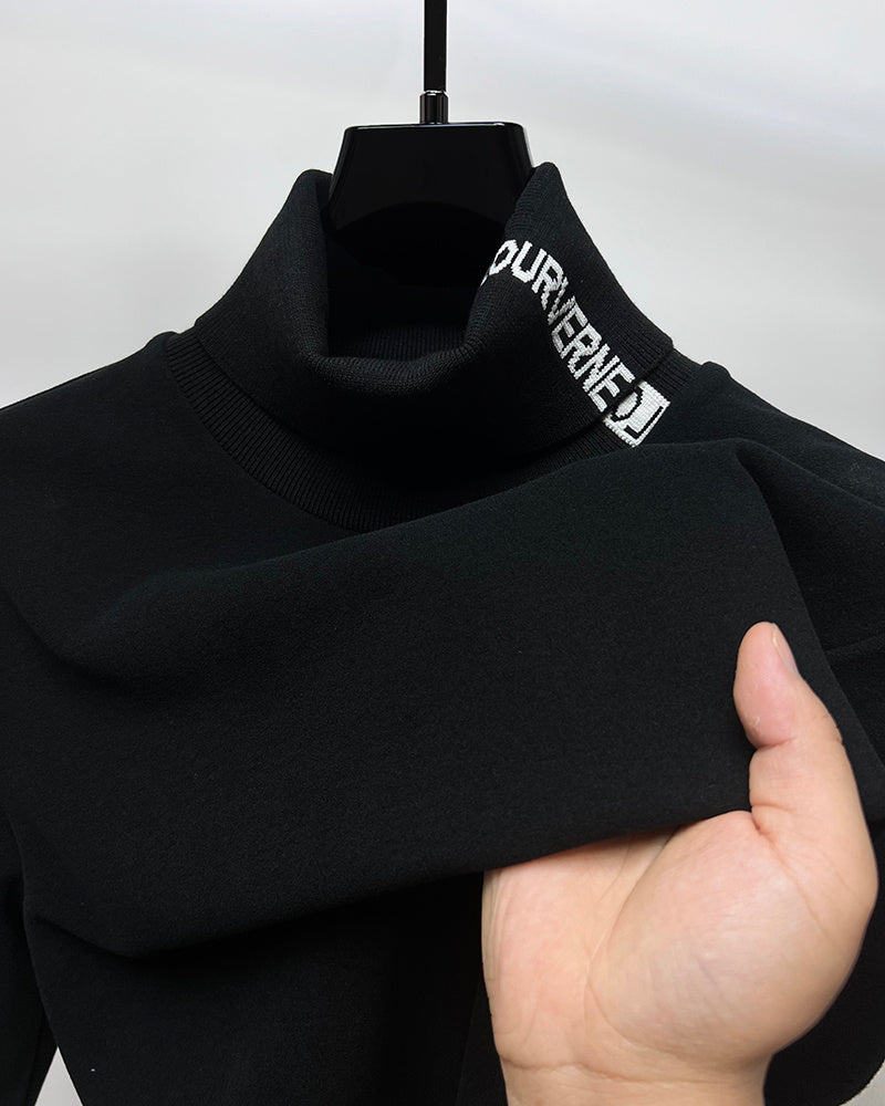 Double-sided Dralon High Lapel Underwear Blouse Autumn And Winter