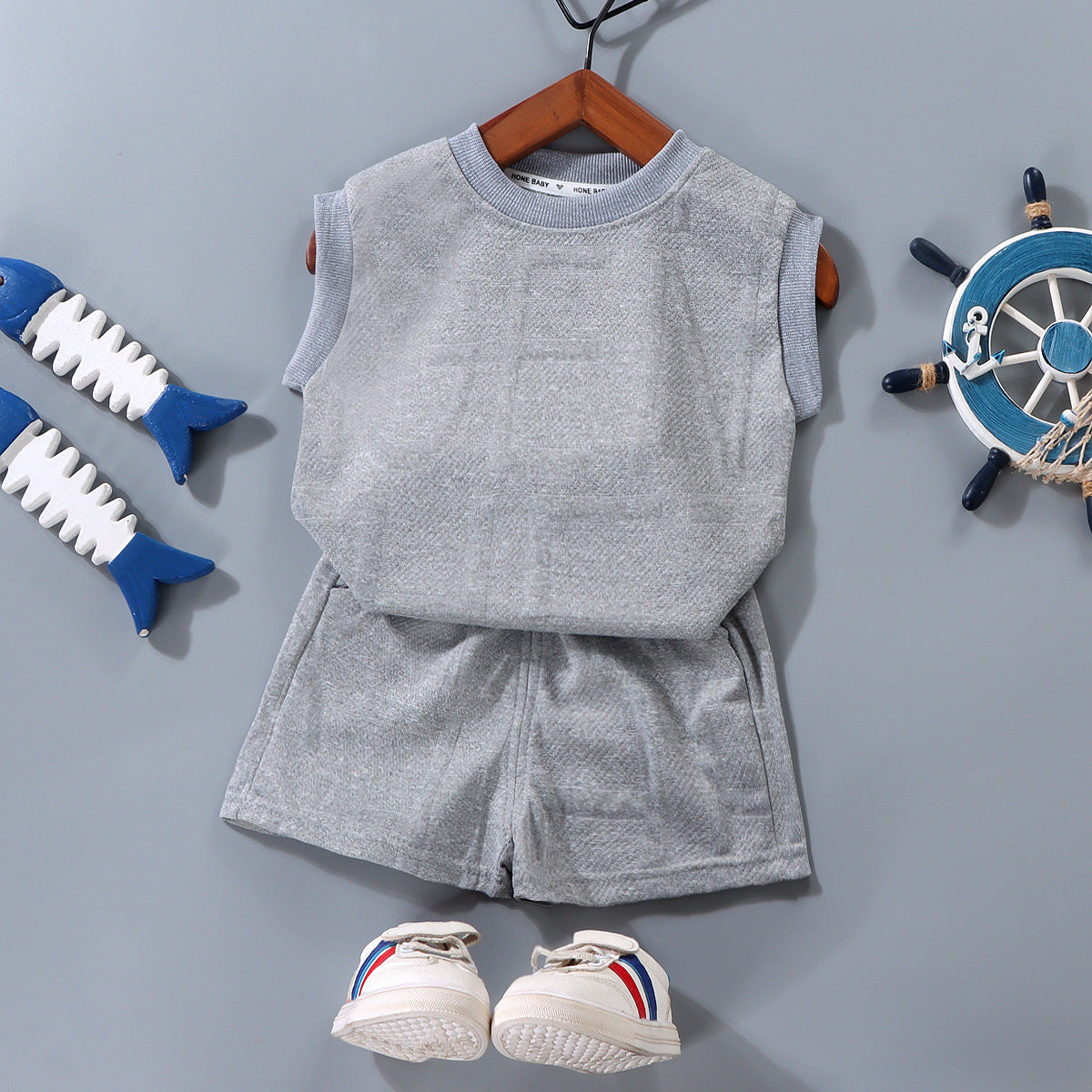 Stylish Baby Vest & Shorts Set - Western Style Summer Outfit